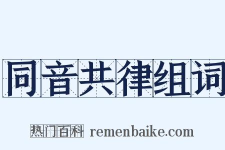 同音共律组词是什么意思的图片